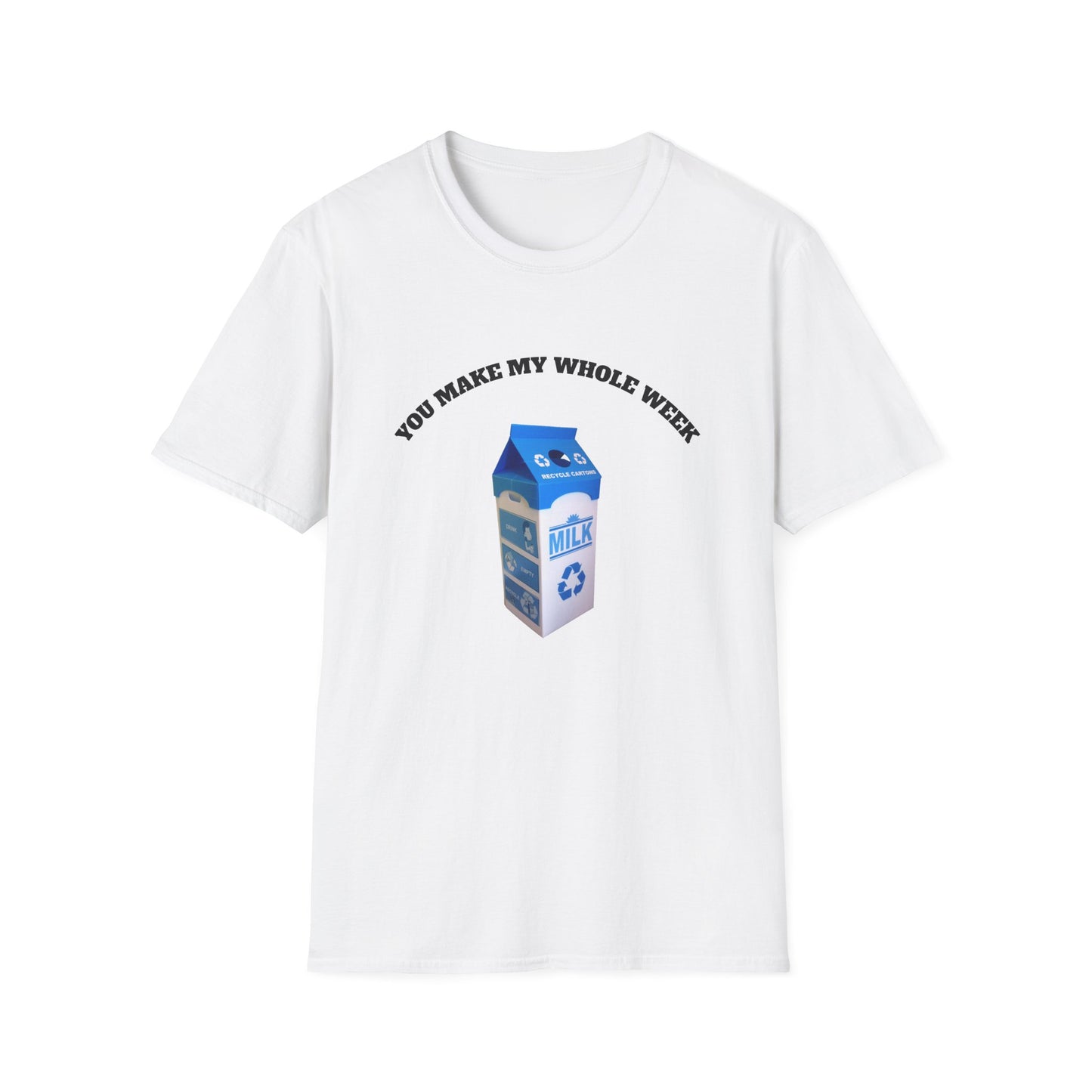 Milk Carton Tee — "You Make My Whole Week"